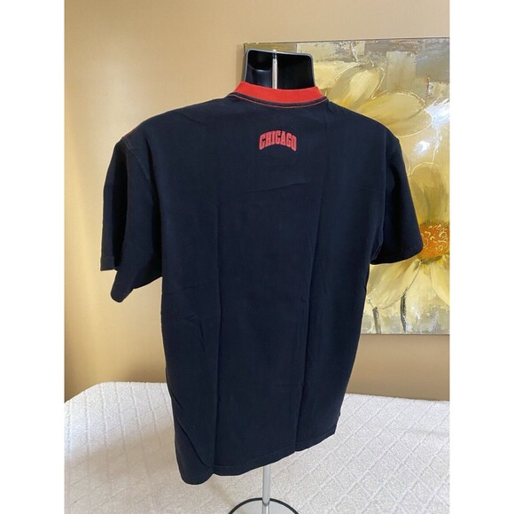 UNK Chicago Bulls Graphic Print 2 Sided Shirt NBA Red/blaxk Men’s Size Medium - Picture 11 of 14